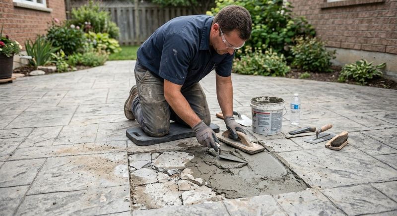 Decorative Concrete Repair in Lawrenceville, GA